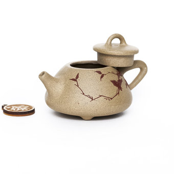 Чайник Исин, Ши Пяо, роспись глиной, №5, 70 мл